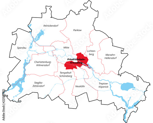 Berliner Bezirke - Friedrichshain-Kreuzberg