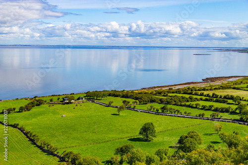 Farms and beach in Ballyvaughan photo