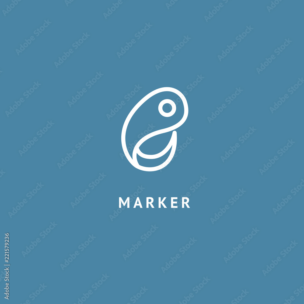 Map marker icon. Vector flat style illustration location pin logotype design. Location pin navigation logo template. Logo concept of navigator, guide, , booking hotel, Rent a Car, travel application. Map marker icon. Vector flat style illustration location pin logotype design. Location pin navigation logo template. Logo concept of navigator, guide, , booking hotel, Rent a Car, travel application.
