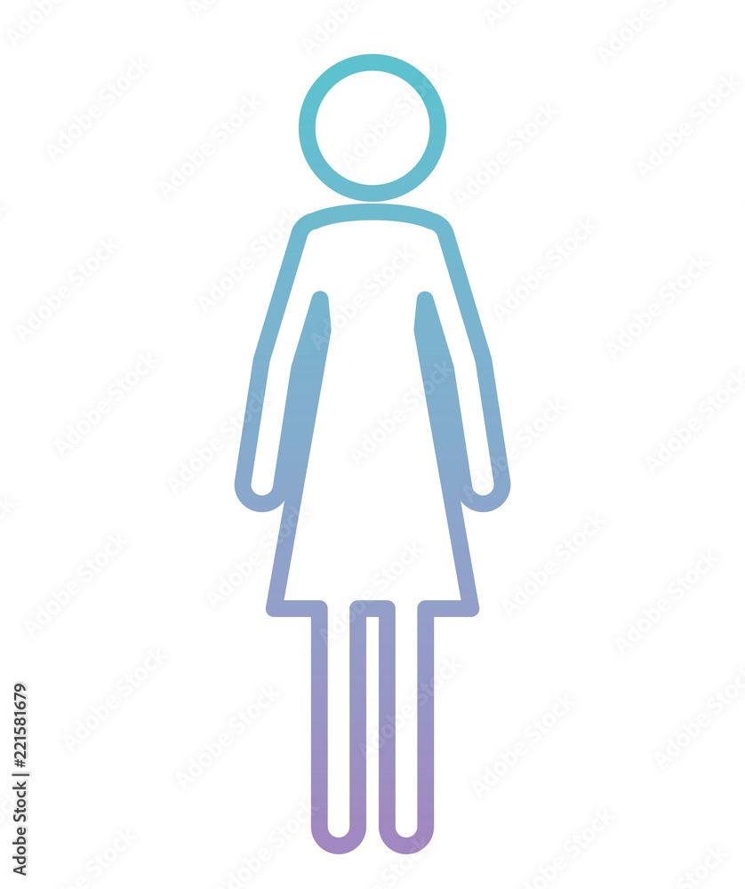 Obraz premium female figure human silhouette