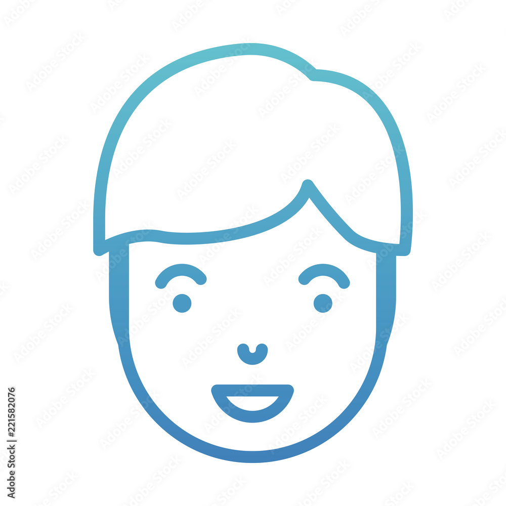 young man head avatar character young man head avatar character
