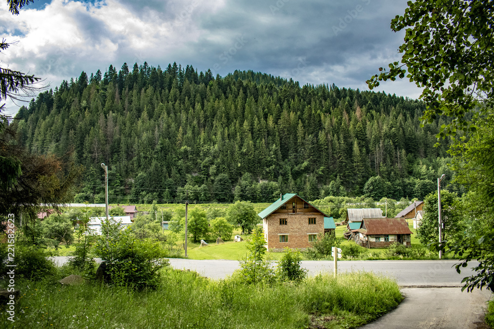 house in the mountains