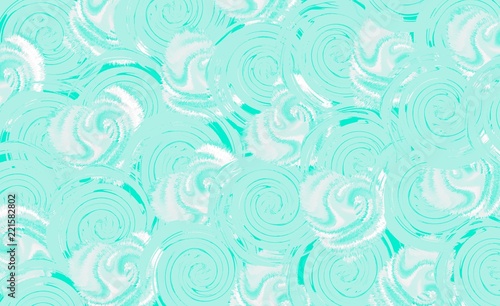 Abstract pattern on blue watter