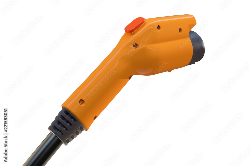 Car power charger isolated on white background. 3d illustration Car power charger isolated on white background. 3d illustration