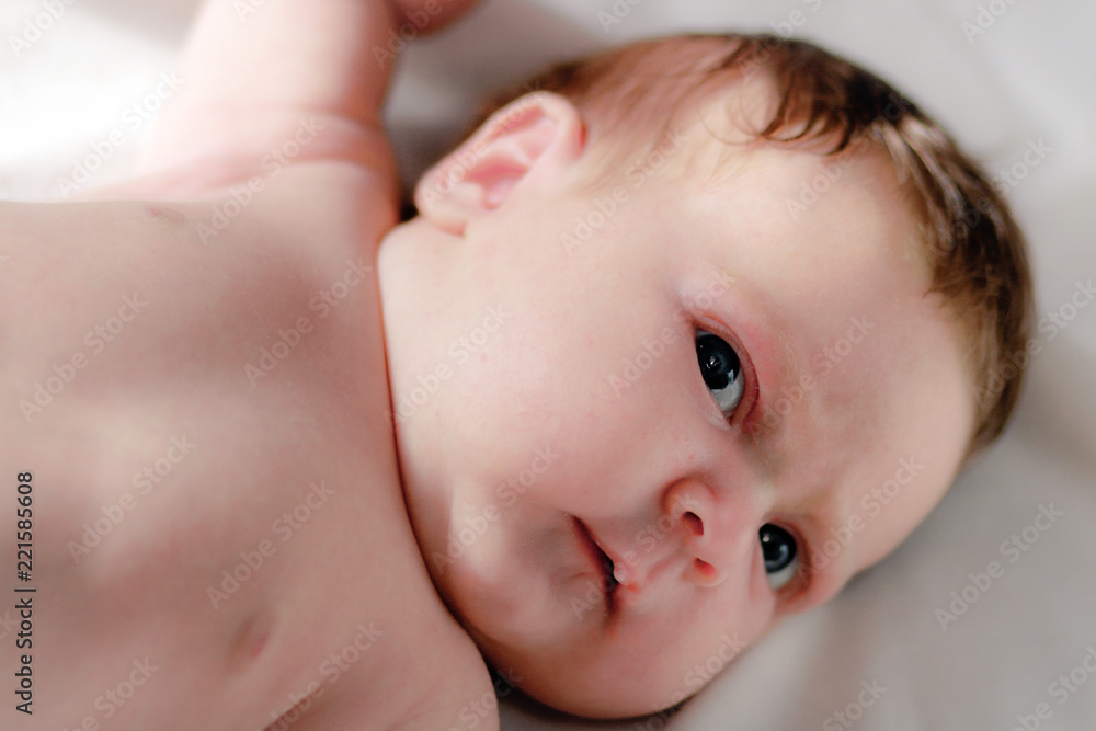 Portrait of the baby of the girl. Cute baby girl. Portrait of the baby of the girl. Cute baby girl.