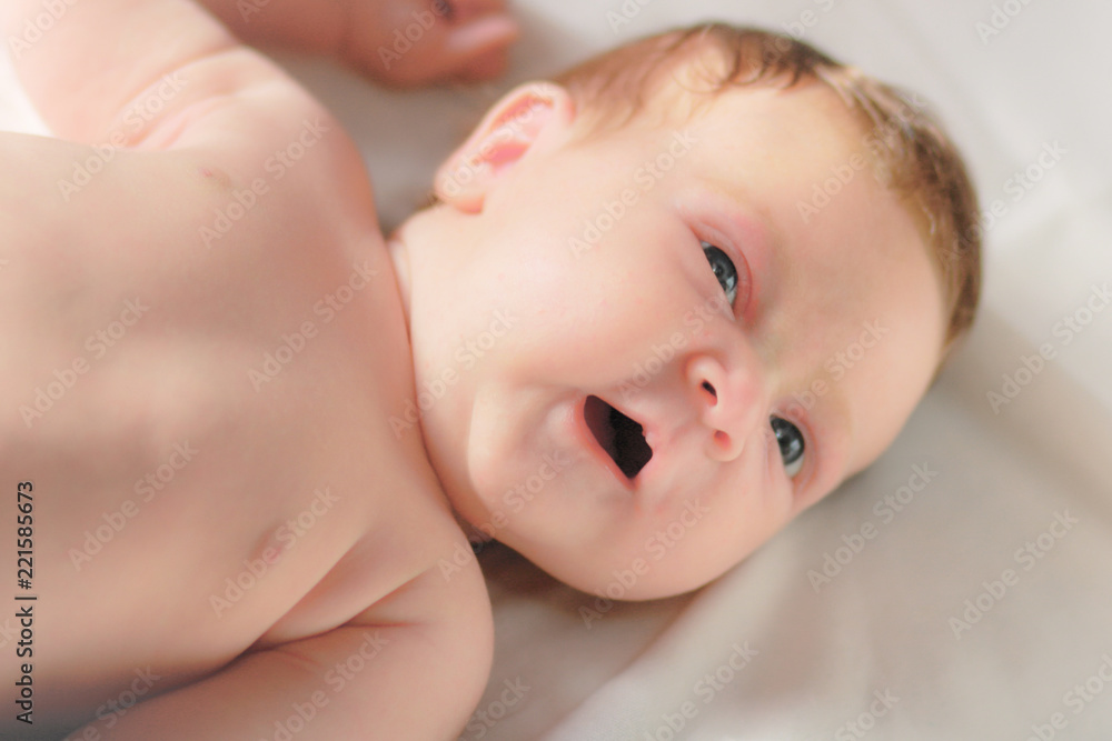 Portrait of the baby of the girl. Cute baby girl. Portrait of the baby of the girl. Cute baby girl.