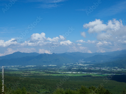 山梨の清里高原からの眺め © F_studio