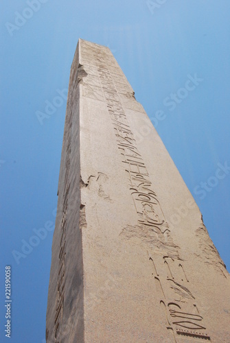 Obelisk at the Karnak Temple, Luxor, Egypt