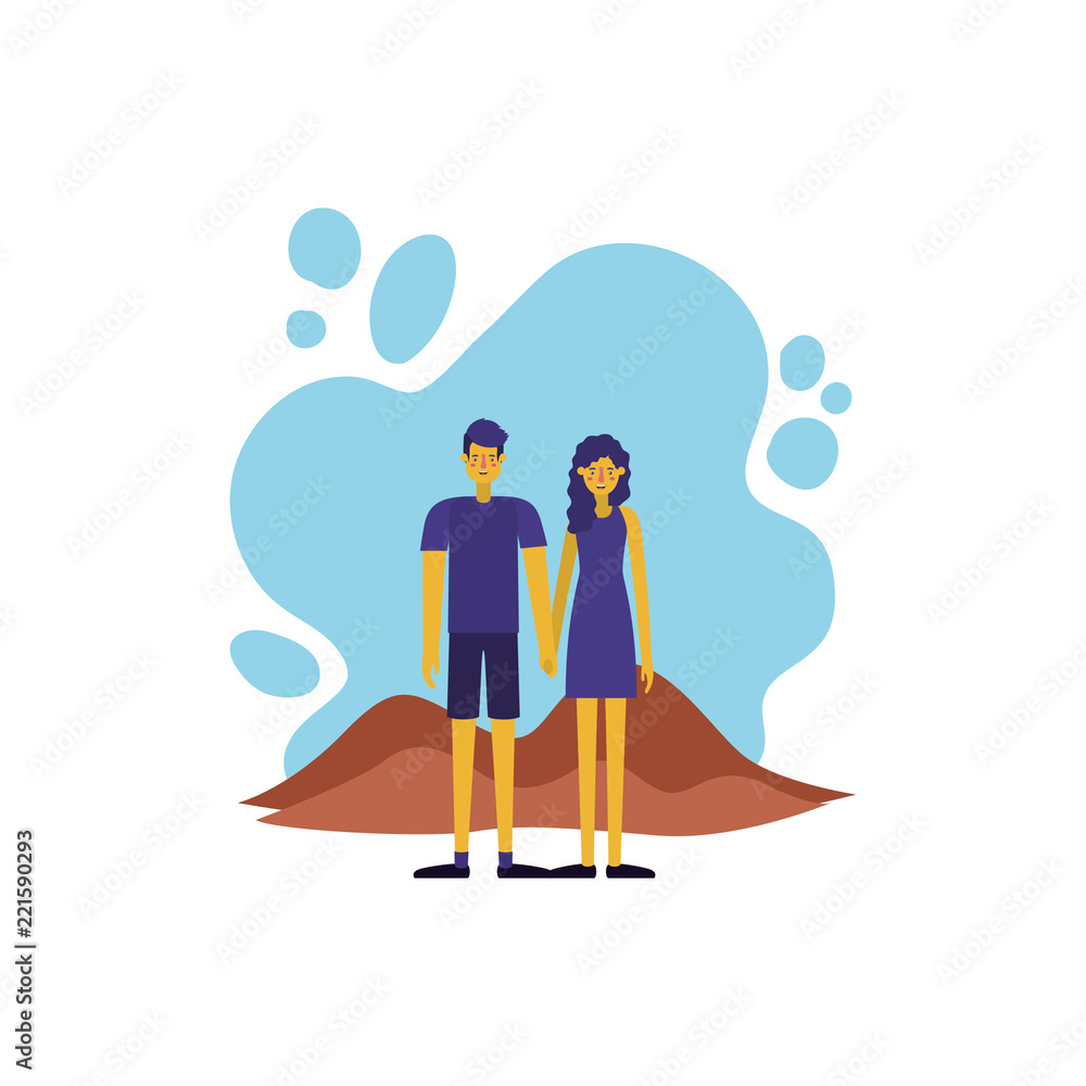 couple in the terrain characters couple in the terrain characters