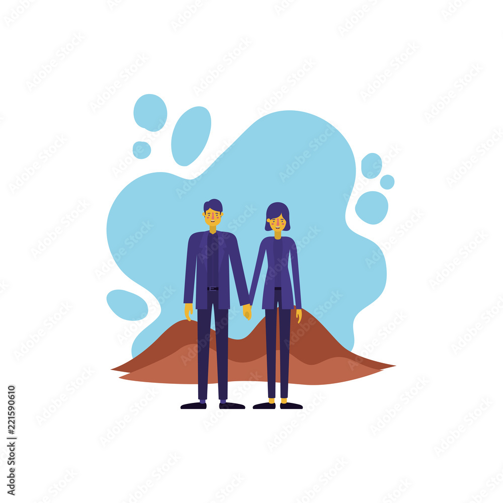 couple in the terrain characters couple in the terrain characters
