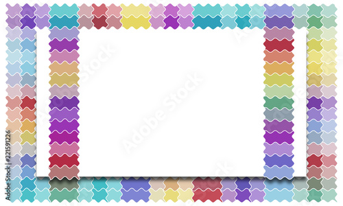 Abstract colorful frame