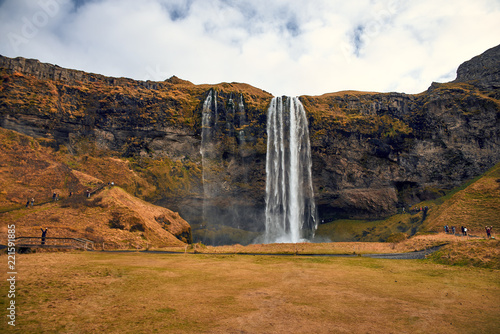 Seljalandsfoss is a waterfall in Iceland 