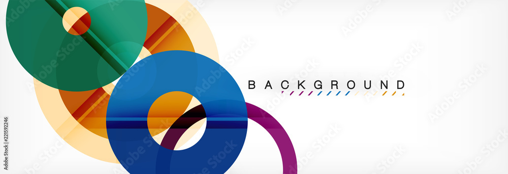 Geomtric modern backgrounds, rings abstract template Geomtric modern backgrounds, rings abstract template