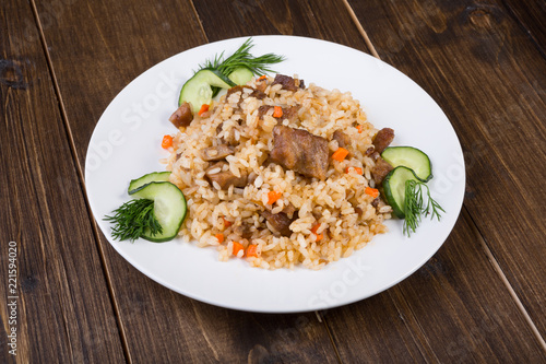Traditional asian pilaf