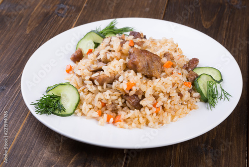 Traditional asian pilaf