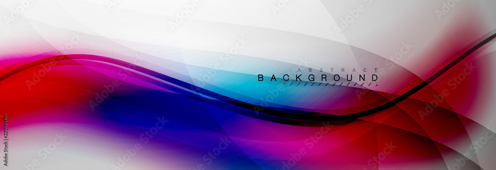 Smooth flowing wave motion concept background Smooth flowing wave motion concept background