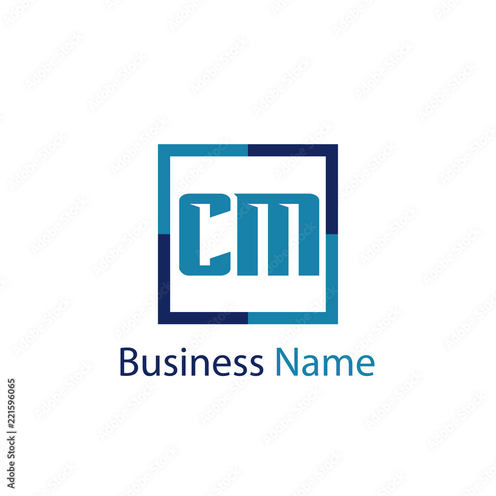 Obraz premium Initial Letter CM Logo Template Design