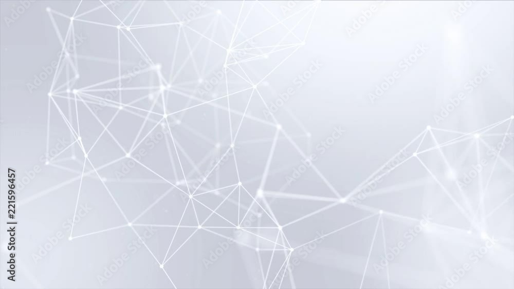 211. Clean White Abstract polygonal Digital Geometrical Polygon Plexus Fractals Moving low poly Technologies Minimalist design element Seamless loop background for corporate business presentation 211. Clean White Abstract polygonal Digital Geometrical Polygon Plexus Fractals Moving low poly Technologies Minimalist design element Seamless loop background for corporate business presentation