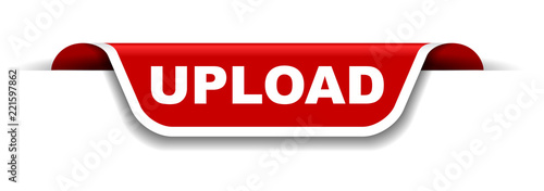 red and white banner upload