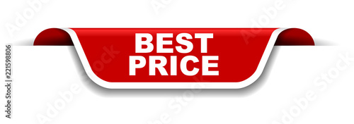 red and white banner best price
