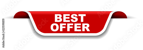 red and white banner best offer
