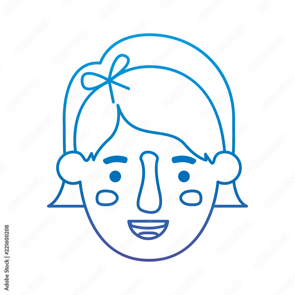 Obraz premium beautiful and young woman head