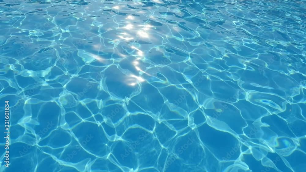 An amazing view of relaxing light bue waters in a pool with a shimmering grid shaping a cheerful background in slow motion An amazing view of relaxing light bue waters in a pool with a shimmering grid shaping a cheerful background in slow motion