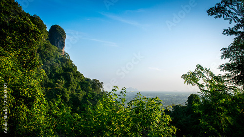 View from the top of the mountain in Phatthalung.