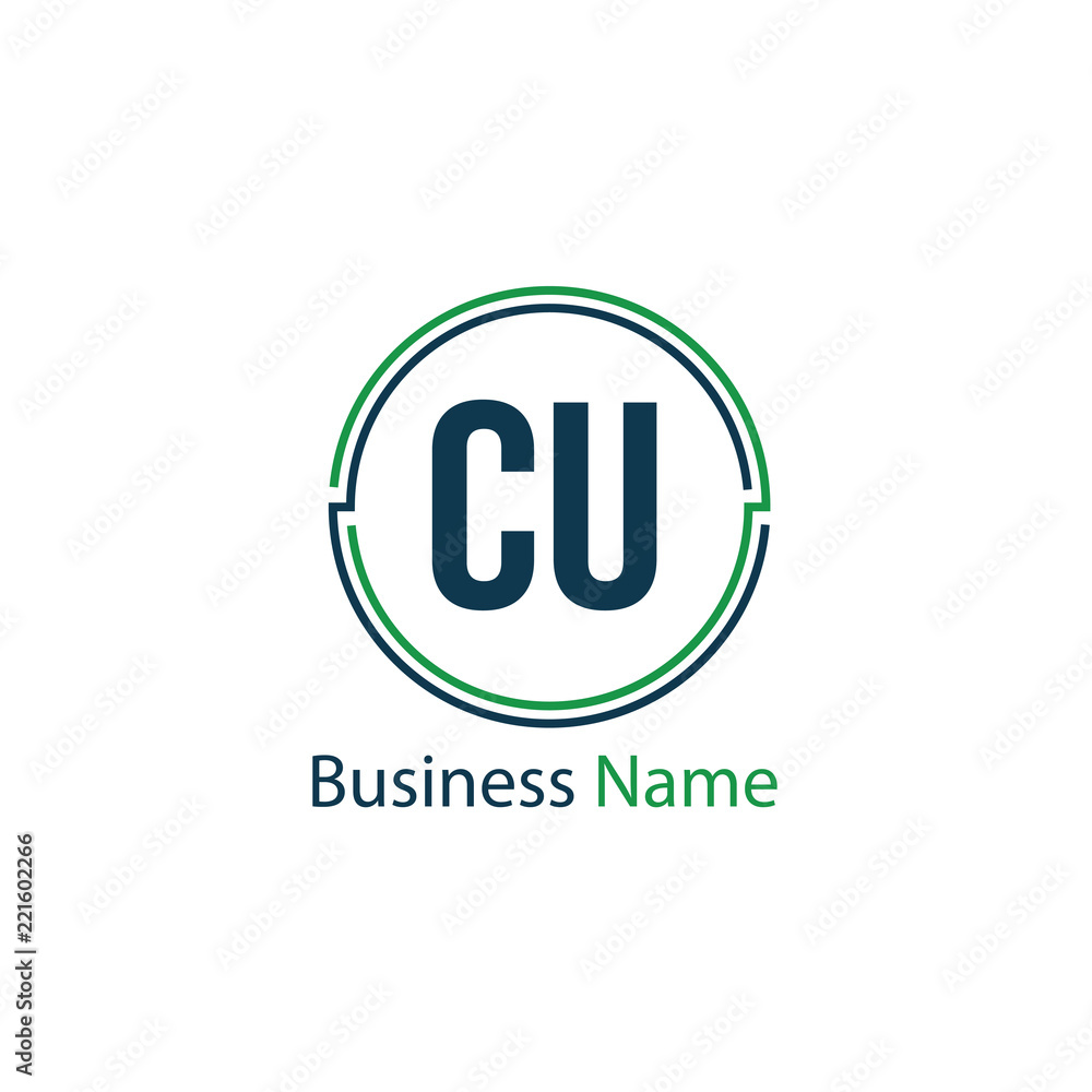 Initial Letter CU Logo Template Design Initial Letter CU Logo Template Design