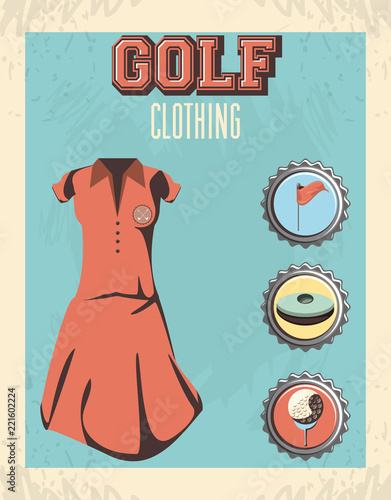 golf uniform set clothes
