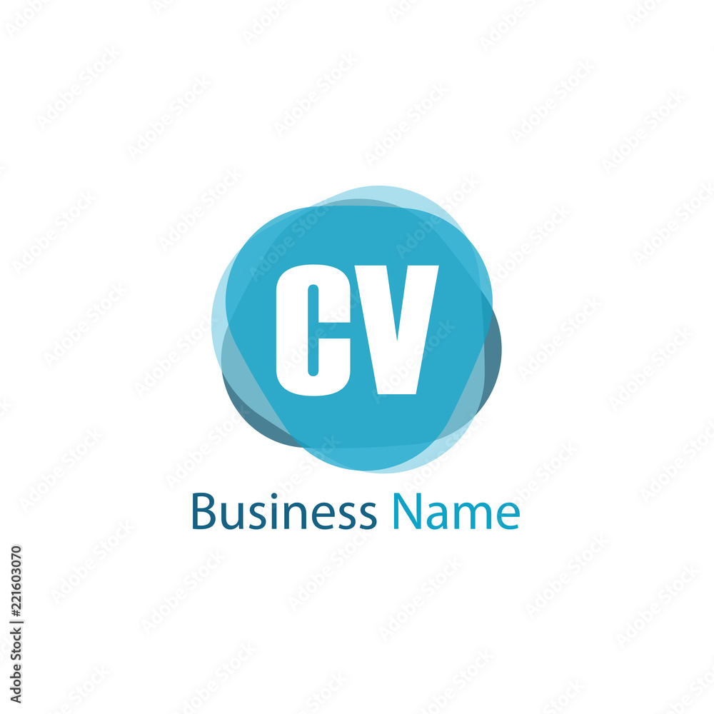 Initial Letter CV Logo Template Design Initial Letter CV Logo Template Design