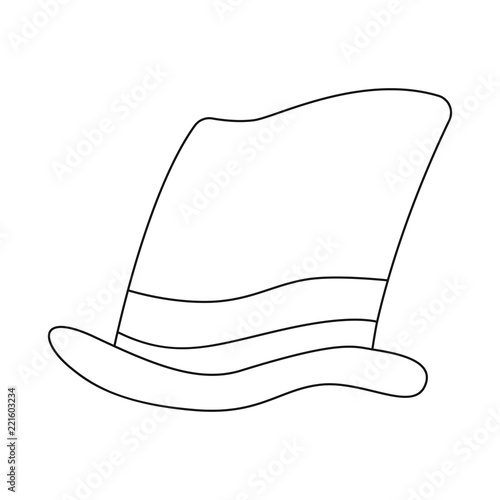 Isolated object of headwear and cap logo. Collection of headwear and accessory stock vector illustration.