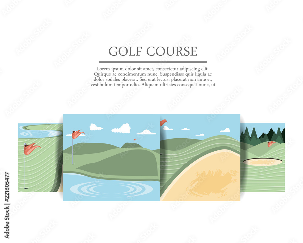 golf curses scenes icons