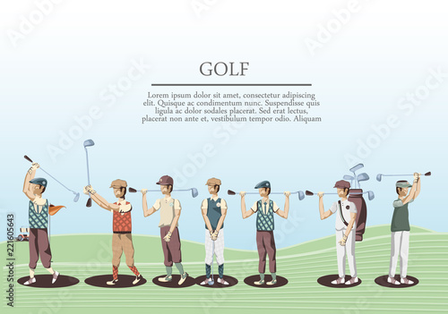 golf players in the course