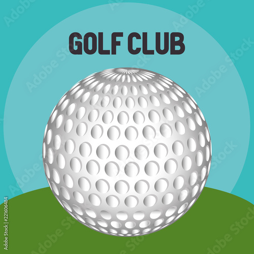 golf sport club with ball