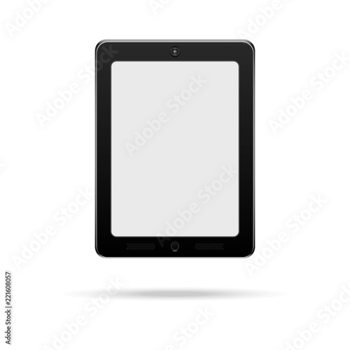 Touch pad, tablet vector illustration