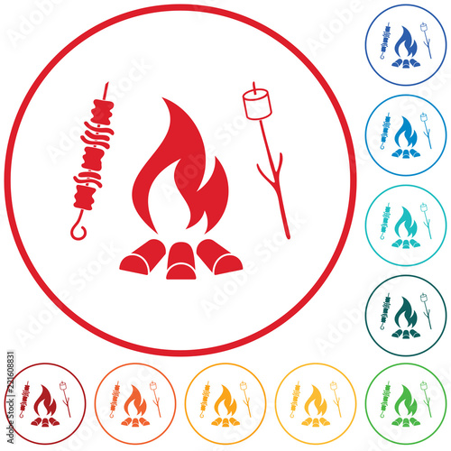 Grilled zephyr and  kebab icon