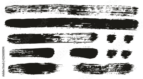 Wallpaper Mural Paint Brush Lines High Detail Abstract Vector Background Set 110 Torontodigital.ca