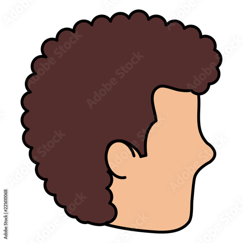 young man head avatar character