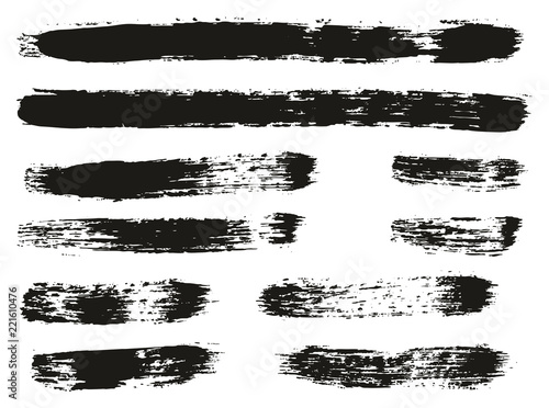 Wallpaper Mural Paint Brush Lines High Detail Abstract Vector Background Set 67 Torontodigital.ca