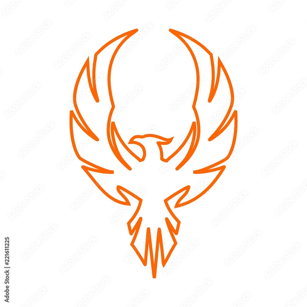Phoenix logo, Phoenix icon Stock Illustration | Adobe Stock