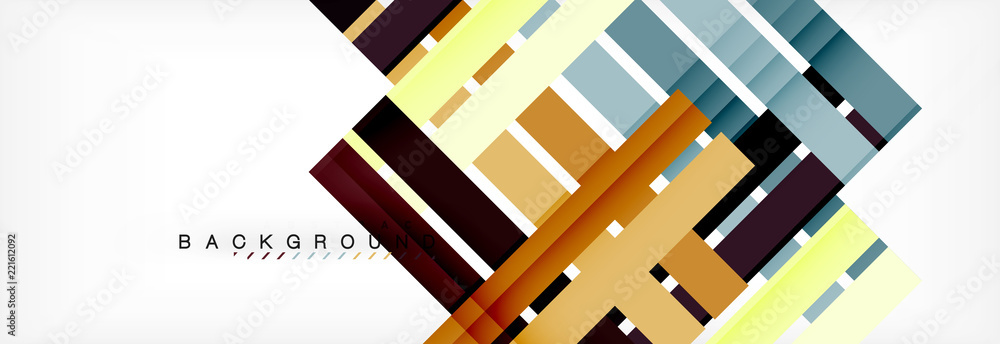 Naklejka premium Minimal line design abstract background