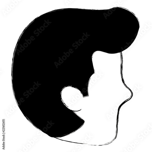 young man head avatar character