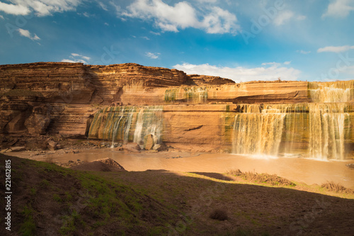 Chocolate Falls/Grand falls is a natural waterfall located in northern Arizona, east of Flagstaff, taller than Niagara Falls. © Pritha_EasyArts