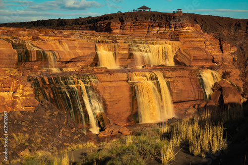 Chocolate Falls/Grand falls is a natural waterfall located in northern Arizona, east of Flagstaff, taller than Niagara Falls.