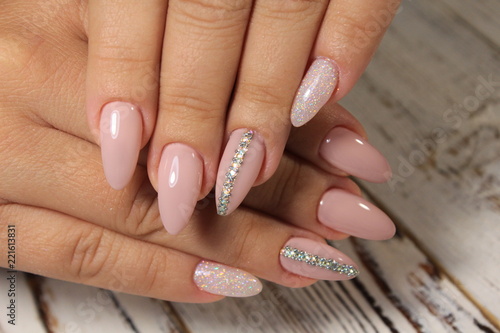 beautiful gel lacquer manicure