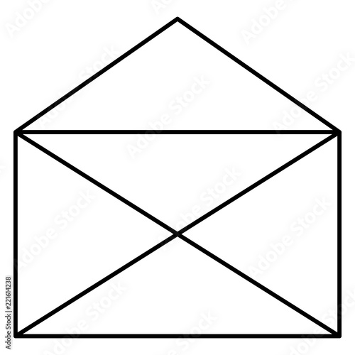 envelope mail isolated icon