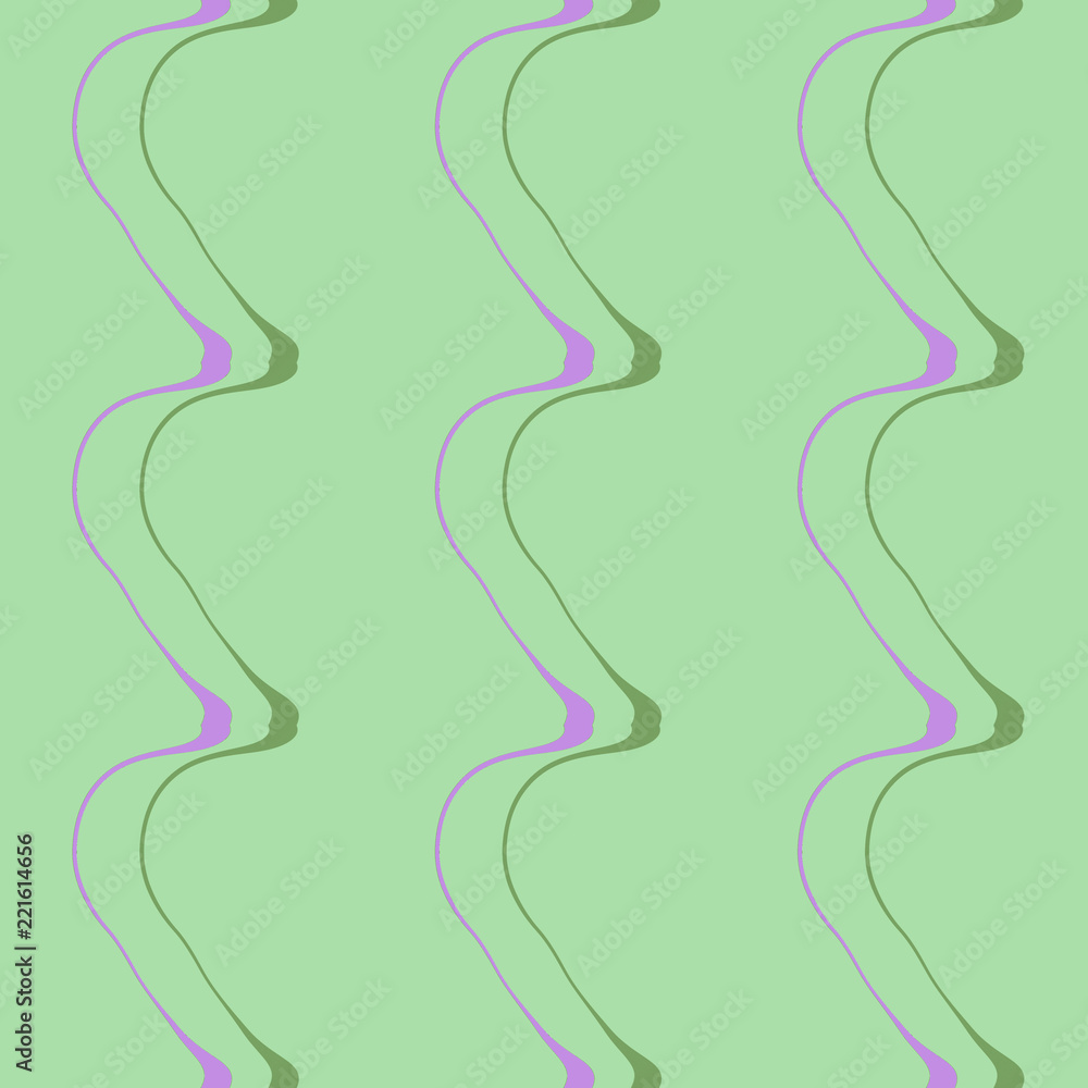 Naklejka premium Seamless pattern background with multi-colored wavy lines.
