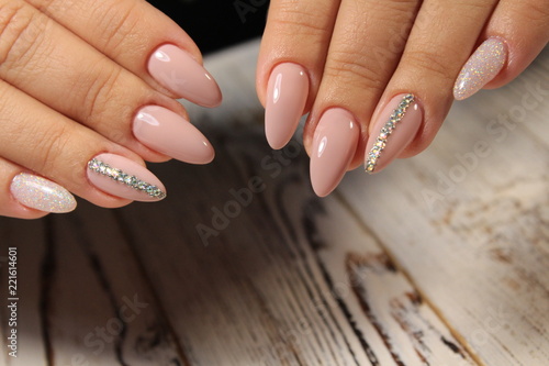 beautiful nail art manicure