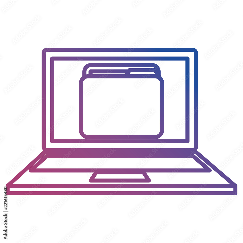 laptop computer with folder laptop computer with folder